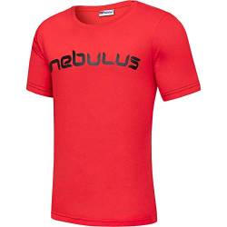 Nebulus Herren T-Shirt LEOS, Shirt, T-Shirt, Rundhals-Ausschnitt, rot-schwarz - XXL von Nebulus