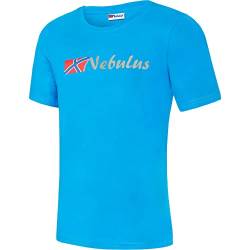 Nebulus Herren T-Shirt React, Shirt, T-Shirt, Rundhals-Ausschnitt, SkyBlue-grau - L von Nebulus