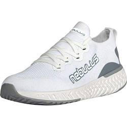 Nebulus Sneaker Unique Herren (Model: P5784 - Herren, weiß-Silber; Größe: 45) FBA von Nebulus