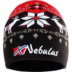 Nebulus Unisex Mütze Infinity, warme, kuschelige Mütze, Beanie im Norweger-Style, rot - OneSize von Nebulus