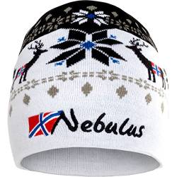 Nebulus Unisex Mütze Infinity, warme, kuschelige Mütze, Beanie im Norweger-Style, weiß - OneSize von Nebulus