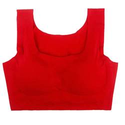 Necalisi Sport BH Damen Rot Damen Push-Up BH mit Ohne Bügel T-Shirt BH Klassiche Nahtloser Leicht Gepolstert Verstellbarer Schultergurt Lingerie Women 110D von Necalisi