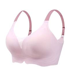 Necalisi Sport BH Damen still BH Rosa Damen Starker Halt Sports BH Große Brüste Ohne Bügel für Große Größen BH Push up extrem 85D von Necalisi