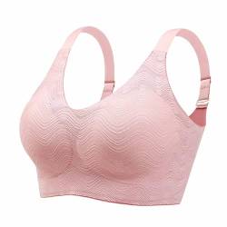 Necalisi Sport BH Rosa Sport BH Starker Halt Gepolstert Gekreuzt Rücken Große Brüste Lauf Fitness Yoga Bra BH Push up extrem 85C von Necalisi