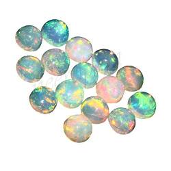 Natural White Welo Feuer Ethiopian opal AAA-Qualität 2 mm runde Form Cabochon kalibrierte Größe loser Edelstein|Natur Ethiopian Welo opal|Ethiopian Welo|Feuersteine ??für Schmuck machen von Neerupam Collection