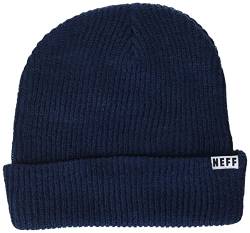 NEFF Herren Fold-2 Beanie-Mütze, Marineblau, Einheitsgröße von Neff