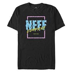 NEFF Herren Squared & Melty Young, kurzärmelig T-Shirt, Schwarz, L von Neff