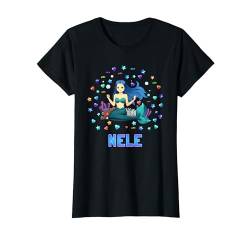Nele Personalisierter Name Meerjungfrau für Mädchen T-Shirt von Nele mermaid for Girls birthday