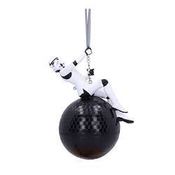 Nemesis Now Stormtrooper Wrecking Ball Hängende Ornament 13 cm, Harz, schwarz, offiziell lizenziertes Original Stormtrooper-Merchandise, Sci-Fi-Ware, in feinstem Harz gegossen, fachmännisch handbemalt von Nemesis Now