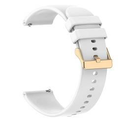 Nemheng 22mm Silikon Uhrenarmband, Schnellspanner Damen Herren Fitness watch Ersatzband für Smartwatch (Weiß) von Nemheng
