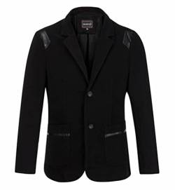 Nemopter Blazer Herren Jacke Anzugjacken Herren Casual Slim Langarm Blazer, Schwarz , XS von Nemopter