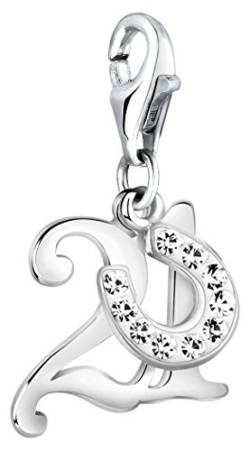 Nenalina 21 Geburtstag Karabiner Charm Anhänger für Bettelarmband aus 925 Sterling Silber 716257-001 von Nenalina