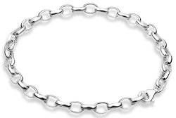 Nenalina Charm Träger Armband, passend für alle gängigen Charms, breite 5 mm, Länge bis 22 cm verstellbar, 925 Sterling Silber, 873006-022 von Nenalina