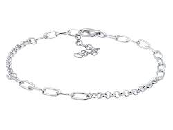 Nenalina Damen Charm Träger Armband 925 Sterling Silber, Breite 4 mm, Länge 18 cm verstellbar, Frauen Charmarmband passend für alle gängigen Charmsanhänger, 0203630519 (silber) von Nenalina