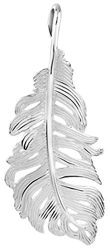 Nenalina Feder Silber-Anhänger in 925 Sterling Silber für Damen Kette oder Halskette, 361321-800 von Nenalina