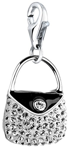 Nenalina Handtasche Karabiner Charm Anhänger für Bettelarmband aus 925 Sterling Silber 716197-001 von Nenalina