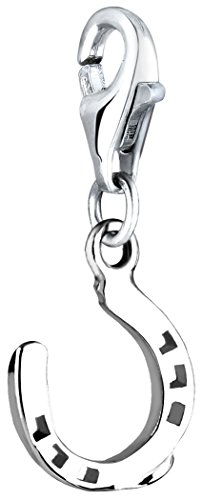 Nenalina Hufeisen Karabiner Charm Anhänger für Bettelarmband aus 925 Sterling Silber 713009-000 von Nenalina