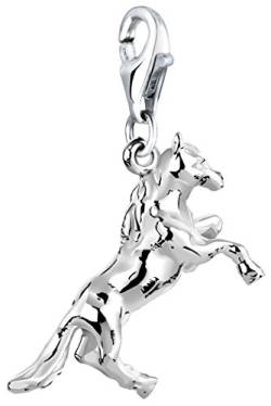 Nenalina Pferd Karabiner Charm Anhänger für Bettelarmband aus 925 Sterling Silber 713183-000 von Nenalina