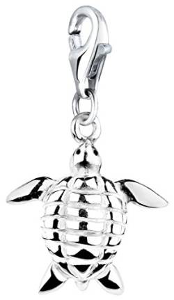 Nenalina Schildkröte Karabiner Charm Anhänger für Bettelarmband aus 925 Sterling Silber 713150-000 von Nenalina