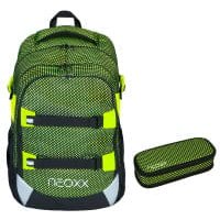 Neoxx Active Schulrucksack-Set 2tlg. All about Neon von Neoxx