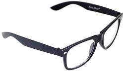 Style Hornbrille ohne Stärke Nerd Brille Schwarz Atzenbrille UV 400 von Nerd Clear