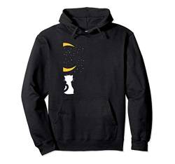 Cats, Moon And Heart Matching Saint Valentine's Day Pullover Hoodie von Nerrrdy Valentine