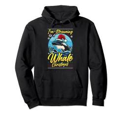 Lustiges Weihnachtsmann-Wal-Wortspiel für Herren und Damen, hässlicher Weihnachts-Orca-Wal Pullover Hoodie von Nerrrdy