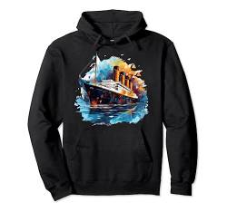 Retro Titanic Männer Frauen Kinder Vintage Titanic Pullover Hoodie von Nerrrdy