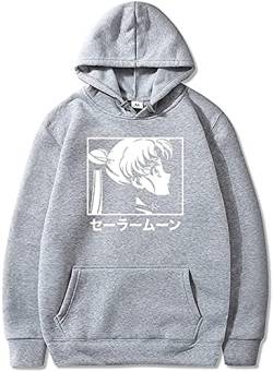 Nest Home Anime Sailor Moon Hoodies Sweatshirt Harajuku Hip Hop Kawaii Logo Trainingsanzug für Damen von Nest Home