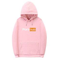 Nest Home Pornhub Pullover Hoodie Sweater-Fashion Casual-Letter Print-Sweatshirt (Rosa, M) von Nest Home