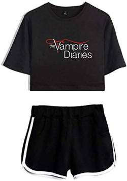 T-Shirts und Shorts Vampire Diaries Casual Sports T-Shirts und Shorts für Jungen und Mädchen Fun T-Shirts und Shorts von Nest Home