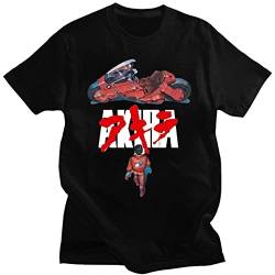 Nesthome Anime Akira T-Shirt Herren Damen T-Shirts Unisex Manga Kurzarm Sommer Übergroßes von Nesthome