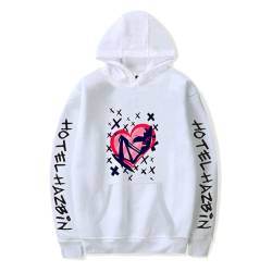 Nesthome Hazbin Hotel Hoodies Unisex Langarm Kapuzen Sweatshirts Männer Frauen Mode Pullover Anime Kleidung von Nesthome