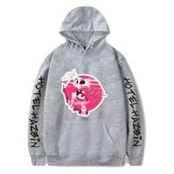 Nesthome Hazbin Hotel Hoodies Unisex Langarm Kapuzen Sweatshirts Männer Frauen Mode Pullover Anime Kleidung von Nesthome