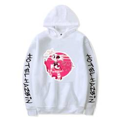 Nesthome Hazbin Hotel Hoodies Unisex Langarm Kapuzen Sweatshirts Männer Frauen Mode Pullover Anime Kleidung von Nesthome