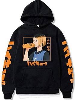 Nesthome Hot Anime Haikyuu Kozume Kenma Merch Casual Long Sleeve Hooded Sweatshirt Unisex Hoodies von Nesthome