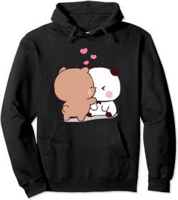 Nesthome Kawaii Panda Bear Hug Bubu and Dudu Love is Being Make Out Pogether Valentines Days Funny Gift Unisex Pullover Hoodie von Nesthome