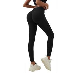 Neteson Scrunch Butt Leggings Damen High Waist Sport Booty Scrunch Leggings Push Up Sporthose Seamless für Yoga Gym Fitness Laufhose von Neteson