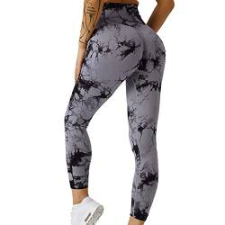 Neteson Scrunch Butt Leggings Damen High Waist Sport Leggings Booty Scrunch Lang Seamless Yoga Gym Hosen Push Up von Neteson