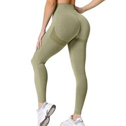 Neteson Scrunch Butt Leggings Damen High Waist Sport Leggings Booty Scrunch Lang Seamless Yoga Gym Hosen Push Up von Neteson