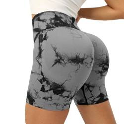 Neteson Scrunch Butt Sport Shorts Damen Hohe Taille Nahtlose Kurze Leggings Push Up Radlerhosen Blickdicht Gym Shorts Fitness Yoga Tights von Neteson