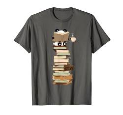 Kawaii Panda, Bücher und Tee Geschenk zum Hemd T-Shirt von Nette Kawaii Geschenkhemden