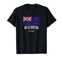 Stadt von Wellington Neuseeland | NZ Flagge - New Zealand - T-Shirt von Neuseeländer - Geschenke und Souvenirs