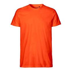 Neutral - Herren T-Shirt 'Fitted' / Orange, M von Neutral