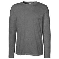 Neutral Mens Long Sleeve T-Shirt, Größe:M, Farbe:Dark Heather von Neutral