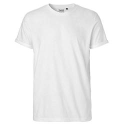 Neutral Mens Roll Up Sleeve T-Shirt, Größe:L, Farbe:White von Neutral