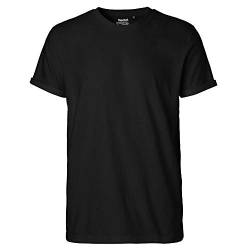Neutral Mens Roll Up Sleeve T-Shirt, Größe:XL, Farbe:Black von Neutral