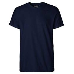 Neutral Mens Roll Up Sleeve T-Shirt, Größe:XL, Farbe:Navy von Neutral