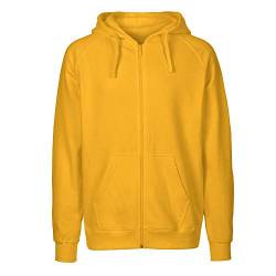 Neutral Mens Zip Hoodie, Größe:L, Farbe:Yellow von Neutral