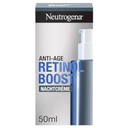 Neutrogena Retinol Boost Nachtcreme (50ml), & schnell einziehende & Anti-Age Gesichtspflege Creme mit Retinol,Myrtenblatt-Extrakt & Hyaluronsäure, Gesichtscreme für jünger & gesund aussehende Haut von Neutrogena